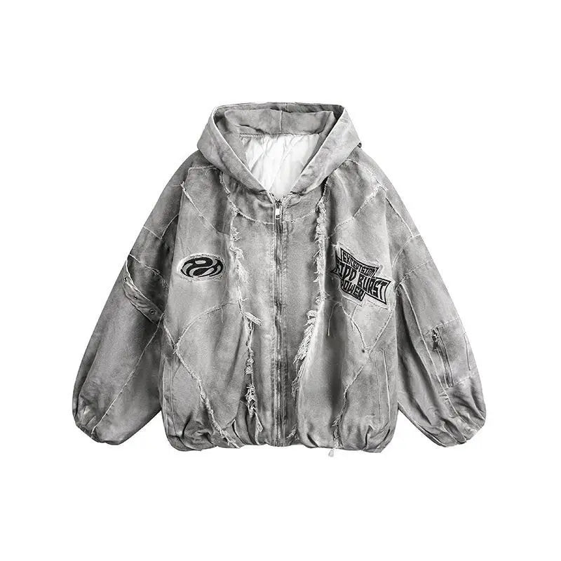Autumn Winter New Men's Tide Original Design Techwear High Street Fashion Trend Vintage Jacket Chic Casual Coats Ins