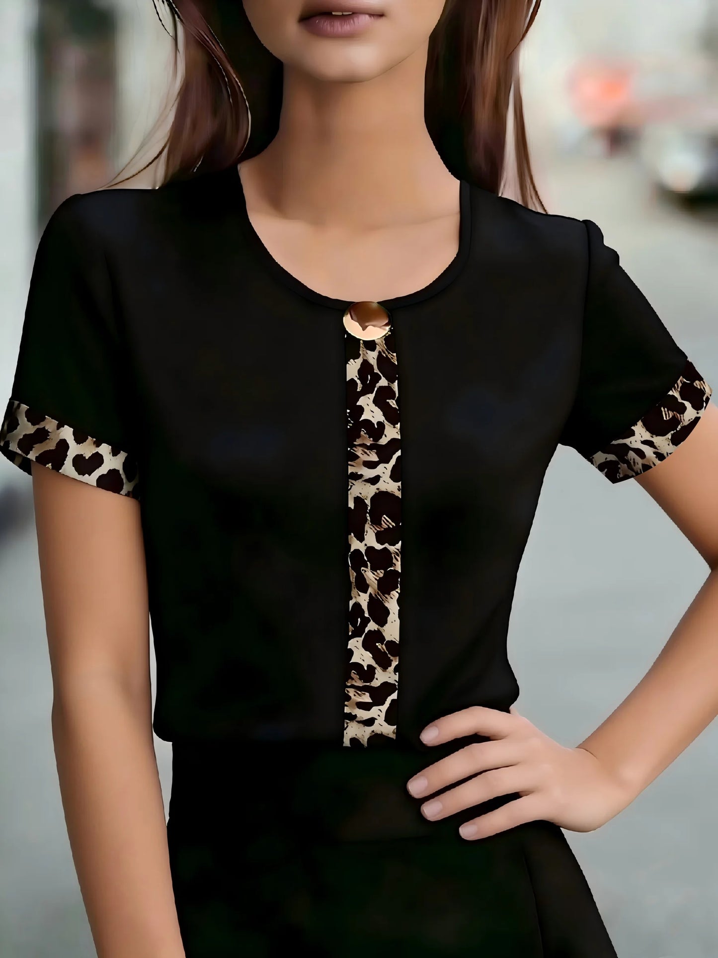 Temperament Loose Woman Shirt Fashion Casual Blouse Elegant short Sleeve Woman Shirt Holiday Weekend Top