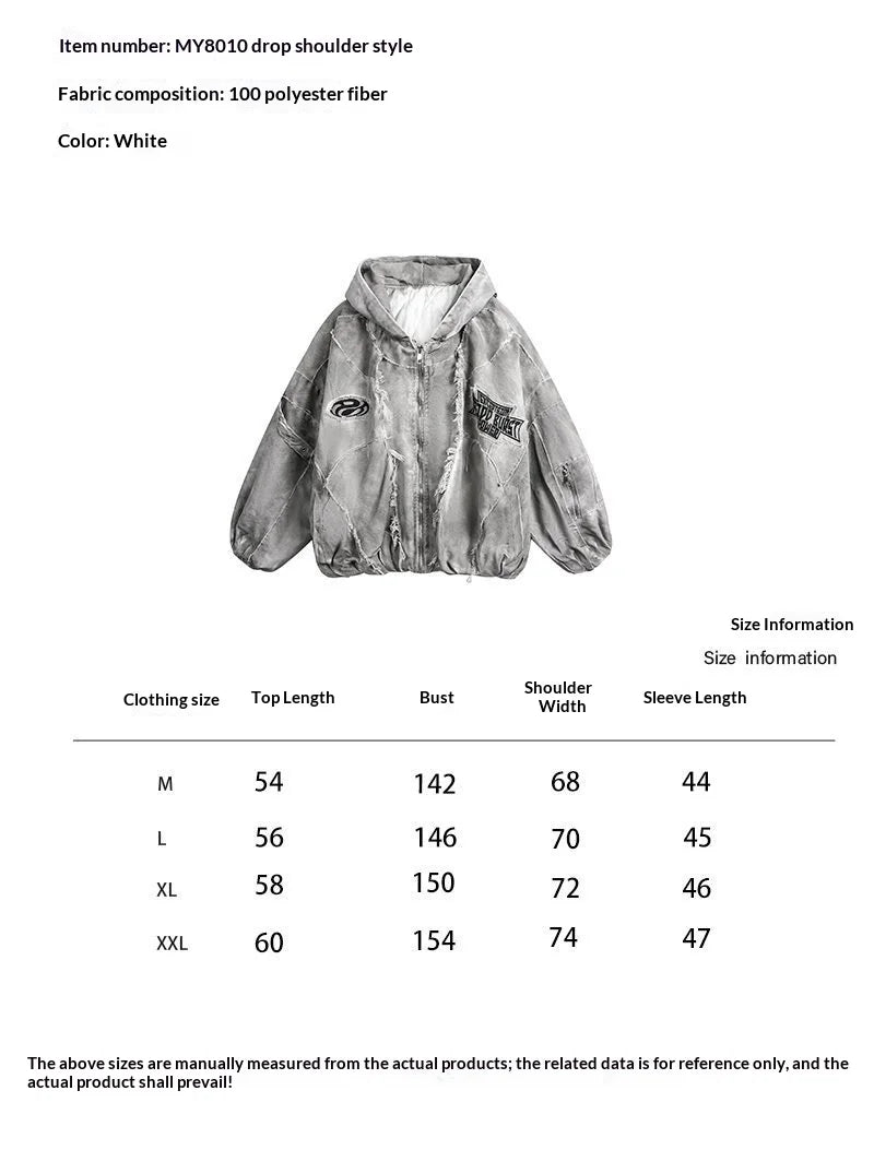 Autumn Winter New Men's Tide Original Design Techwear High Street Fashion Trend Vintage Jacket Chic Casual Coats Ins