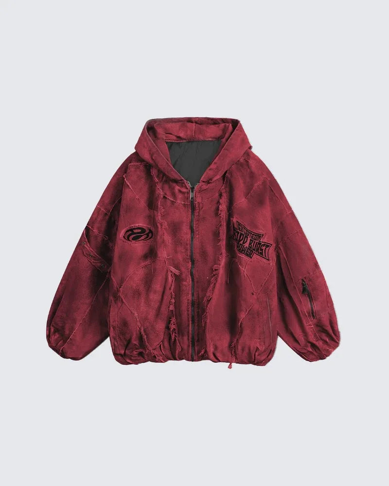Autumn Winter New Men's Tide Original Design Techwear High Street Fashion Trend Vintage Jacket Chic Casual Coats Ins
