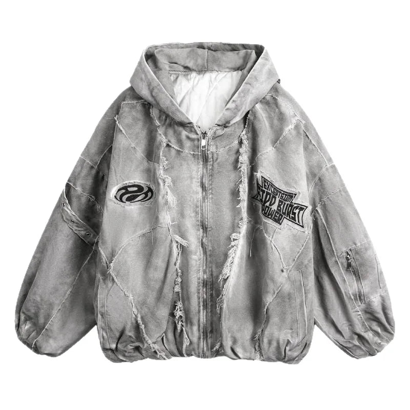 Autumn Winter New Men's Tide Original Design Techwear High Street Fashion Trend Vintage Jacket Chic Casual Coats Ins